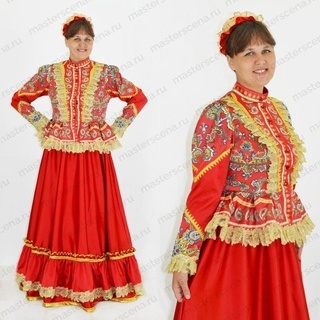 Женский Казачий костюм - купить в Москве - народная сценическая одежда казачек для женщин